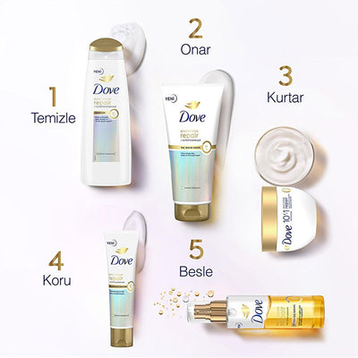 Dove Bond Intense Repair Shampoo - Advanced Hair Repair for Damaged & Chemically Treated Hair, Peptide Complex, 13.53 fl