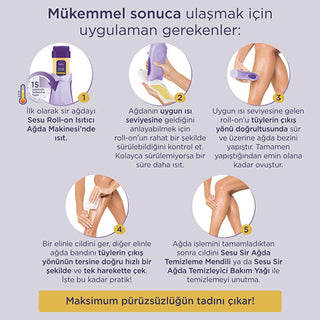 Sesu Roll-on Sir Wax for Hair Removal - Sugar-Free, Effective on Short Hair, Long-Lasting Smoothness Sesu Roll-on Sir Wax - Sugar-Free Hair Removal Roll-on wax, Sugar-free hair removal, Effective hair removal for short hair, Long-lasting smoothness, Hair regrowth reduction, Sesu, Hair removal products, Waxing solutions, Sugar-free wax, Smooth skin, Hair removal for sensitive skin