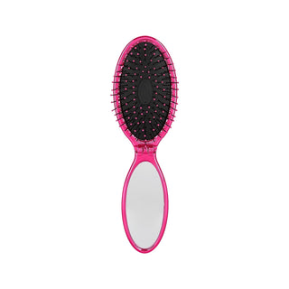 Wet Brush Pop and Go Detangler Hair Brush - Gentle Detangling, Portable Design with Mirror - Pink Wet Brush Detangler Hair Brush - Gentle & Portable Wet Brush, Detangler, Hair Brush, Portable Hair Brush, Detangling Brush, Hair Care, Pink Hair Brush, Gentle Detangling, Portable Design, Mirror Attached, Hair Accessories, Beauty Tools