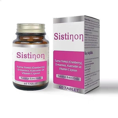 Sistinon - Cranberry Supplement for Urinary Tract Health, 60 Tablets - Natural Urinary Support with D-mannose and Querce
