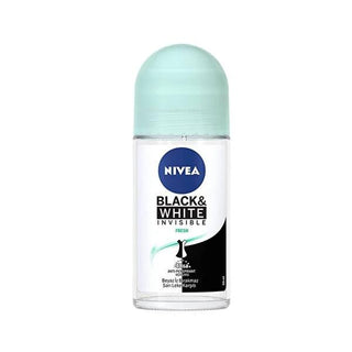 Nivea Deodorant Roll-On, Long-Lasting 48-Hour Protection, Alcohol-Free & Stain-Free for Sensitive Skin - Black & White Invisible Fresh 50ml Nivea Deodorant Roll-On: 48hr Protection, Stain-Free & Alcohol-Free deodorant roll-on, long-lasting deodorant, alcohol-free deodorant, stain-free deodorant, dermatologically tested deodorant, Nivea, personal care, hygiene products, antiperspirant, sensitive skin care, clothing protection