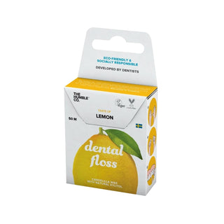The Humble Co Lemon Flavored Dental Floss - 50m Natural Oral Hygiene for Health-Conscious Individuals The Humble Co Lemon Dental Floss - 50m dental floss, lemon flavored floss, oral hygiene, natural dental care, interdental cleaning, eco-friendly oral care, The Humble Co, health-conscious, preventive oral hygiene, easy-to-use dental floss, sustainable oral care products, lemon flavored dental floss, 50m dental floss