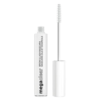 wet n wild mega clear mascara tube, wet n wild mascara brush, swatch of clear mascara Wet n Wild Mega Clear Mascara - Ideal for Makeup Enthusiasts and Beauty Lovers | 0.40 fl oz Wet n Wild Mega Clear Mascara - Clear Formula for Volume wet-n-wild, clear-mascara, volume-enhancer, makeup-favorites, beauty-products, eye-makeup, mascara, soy-protein, vitamin-e, ai-generated