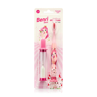benri child toothbrush pink front view, benri child toothbrush pink side view, benri child toothbrush pink with timer Benri Child Toothbrush - Soft Pink Design with Timer for Kids | Ideal for Ages 3-12 Benri Child Toothbrush - Pink Color with Timer benri, child-toothbrush, pink-toothbrush, soft-bristles, kids-dental-care, ergonomic-design, toothbrush-with-timer, parents-approved, children, ai-generated