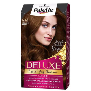 Palette Deluxe Hair Dye - Intense Gold Shine No: 6-65, 1.69 fl oz - Long-Lasting Vibrant Color Palette Deluxe Hair Dye - Long-Lasting Vibrant Color hair dye, long-lasting hair color, nourishing hair dye, Palette Deluxe hair color, intense pigment hair dye, gold shine hair dye, vibrant hair color, hair care, beauty products, cosmetic, hair coloring, dye hair, hair dye products
