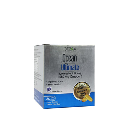 Orzax Ocean Ultimate Dietary Supplement - Lemon Flavor, 30 Capsules for Nutritional Support