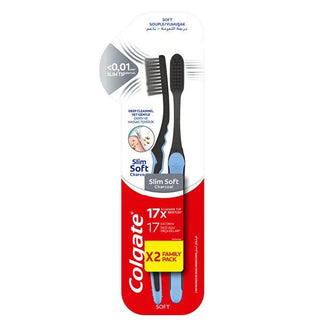 Colgate Micro Thin Black Soft Toothbrush 2-Pack: Gentle Gum Care, Deep Cleaning for Sensitive Teeth, Manual Toothbrush Colgate Micro Thin Toothbrush: Soft, Deep Clean for Sensitive Gums soft toothbrush, micro thin toothbrush, sensitive teeth toothbrush, gum care toothbrush, deep cleaning toothbrush, Colgate toothbrush, black toothbrush, manual toothbrush, toothbrush, oral hygiene, dental care, plaque removal, gum health, sensitive gums, thin bristles, Colgate, Colgate toothbrush, dental hygiene, gum care, b