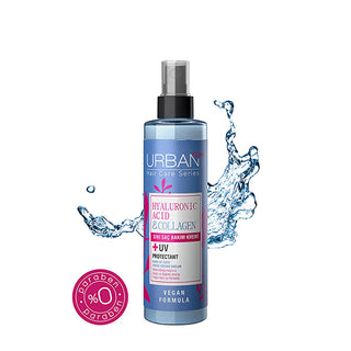 Urban Care Hyaluronic Acid & Collagen Hair Spray: Hydrating & Volumizing Vegan Hair Care for Dry, Lifeless Hair - Paraben Free, Detangler & Shine Urban Care Hair Spray: Hydrate & Volumize Dry Hair - Vegan, Paraben-Free hyaluronic acid hair spray, collagen hair treatment, vegan hair care, paraben free hair products, dry hair moisturizer, volumizing hair spray, hair detangler spray, hair shine spray, kuru saç kremi, cansız saçlar, hair care product, dry hair, dull hair, lifeless hair, volumizing, moisturizing