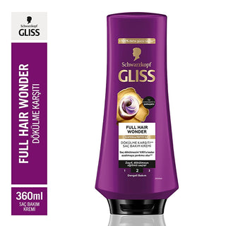 Gliss Full Hair Wonder: Anti-Hair Fall Conditioner with Caffeine & Peptide - Strengthens, Smooths & Adds Shine for Breakage-Prone Hair Gliss Anti-Hair Fall Conditioner: Strengthen & Shine | [Your Store] hair conditioner, anti hair fall conditioner, hair breakage treatment, caffeine hair conditioner, peptide hair treatment, hair strengthening conditioner, smooth hair conditioner, shine enhancing conditioner, easy to comb hair, hair detangling conditioner, anti-hair fall, hair breakage, caffeine, peptide, smo