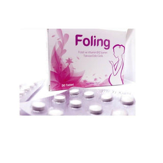 Foling Folic Acid Supplement with Iodine and Vitamin B12 - 30 Tablets for Prenatal Support and Dietary Needs Foling Folic Acid Supplement - 30 Tablets for Pregnancy Support Folic Acid Supplement, Prenatal Vitamins, Dietary Supplement, Folic Acid and Iodine, Vitamin B12 Supplement, Pregnancy Support, Nutritional Supplements, Health Supplements, Prenatal Nutrition