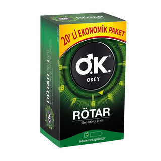 Okey Rötar Delay Condoms - 20 Count Economic Package for Men Okey Rötar Delay Condoms - Enhance Intimacy delay condoms, Okey Rötar, prezervatif, geciktirici prezervatif, economic package condoms, contraception, STI prevention, men's health, sexual health, intimacy, safe sex, condoms with delaying effect, men's sexual health, extended intimacy, pleasure enhancement