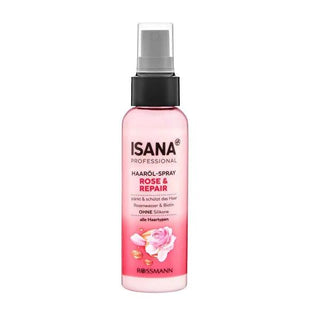 Isana Professional: 6-in-1 Rose Biotin Hair Care Oil - Vegan, Silicone-Free for Ultimate Shine, Softness & Breakage Protection - 100ml Isana Rose Biotin Hair Oil - Vegan Shine & Anti-Breakage hair care oil, rose hair oil, biotin hair oil, silicone-free hair oil, vegan hair oil, hair shine product, anti breakage hair oil, hair softening oil, Isana hair oil, hair combing aid, hair oil, rose oil, biotin oil, silicone-free oil, vegan product, hair shine, anti-breakage, hair softening, hair combing, hair care, h