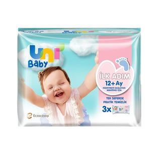 Uni Baby First Step Wet Wipes 3 Pack