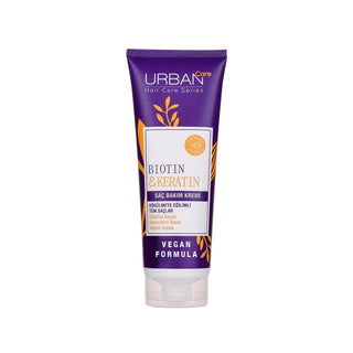 URBAN Care Sulfate-Free Hair Care Cream with Biotin & Keratin - Nourishes & Strengthens Hair Prone to Shedding, 8.45 fl oz URBAN Care Sulfate-Free Hair Cream with Biotin & Keratin sulfate-free hair care cream, biotin and keratin hair treatment, hair loss solution, URBAN Care hair products, sülfatsız bakım kremi, hair nourishment, hair strengthening, gentle hair care, sensitive scalp, hair shedding reduction, healthy hair growth, biotin, keratin, sulfate-free, hair care, hair treatment, hair loss, shedding h