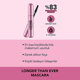 Flormar Longer Than Ever Black Lengthening Mascara: Nourishing Almond Oil & Vitamin E for Long-Lasting, Dramatic Lashes Flormar Mascara: Get Longer, Blacker, Natural Lashes Flormar mascara, lengthening mascara, natural mascara, black mascara, long-lasting mascara, nourishing mascara, almond oil mascara, vitamin E mascara, silicone brush mascara, smudge-proof mascara, mascara, lengthening, natural, black, long-lasting, nourishing, almond oil, vitamin E, silicone brush, smudge-proof, lash enhancement, lash gr
