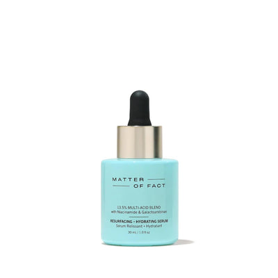 RESURFACING + HYDRATING Multi-Acid Serum with Salicylic Acid & Niacinamide - Vegan Skincare for Dark Spots & Uneven Text