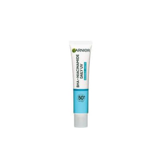 garnier bha niacinamide daily sunscreen spf 50+ 40 ml, garnier sunscreen bottle on a white background, garnier bha niacinamide daily sunscreen texture Garnier BHA Niacinamide Daily Sunscreen SPF 50+ | 40 ml Garnier BHA Niacinamide Daily Sunscreen SPF 50+ | 40 ml garnier, daily-sunscreen, spf-50, bha, niacinamide, face-cream, skincare, sensitive-skin, oil-free, ai-generated