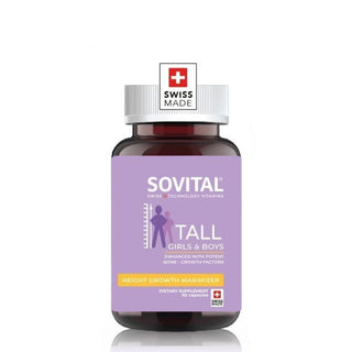 sovital tall girls and boys supplement bottle, sovital tall capsules ingredients, sovital tall supplement for teens Sovital Tall Girls & Boys - Growth Support Supplement | 90 Capsules Sovital Tall Supplement for Teens | 90 Capsules sovital, tall-supplement, teen-supplement, growth-support, dietary-supplement, young-adults, collagen, vitamins, teen-health, ai-generated