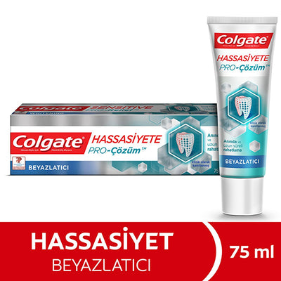 Colgate Pro-Solution: Whitening Toothpaste for Sensitive Teeth - Gentle Stain Removal & Lasting Relief