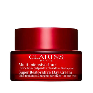 Clarins Super Restorative Day Cream: Even Skin Tone, Anti-Aging, & Hyperpigmentation Treatment - Radiant Face Cream, 50ml Clarins Day Cream: Even Skin Tone & Anti-Aging | Shop Now! Clarins Super Restorative Day Cream, tone evening cream, anti-aging day cream, skincare for mature skin, hyperpigmentation treatment, skin tone correction, Clarins skincare, face cream, day moisturizer, restorative face cream, facial cream, mature skin, women's skincare, anti aging skincare, dark spot reduction, radiant complexio
