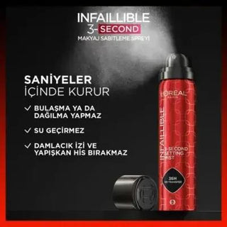 Loreal Paris Infaillible Makeup Fixing Spray - 3-Second Setting, Long Lasting Makeup Solution Loreal Paris Infaillible Makeup Fixing Spray - Long Lasting Makeup Fixing Spray, Loreal Paris Infaillible, Long Lasting Makeup, Cosmetic Setting Spray, Beauty Products, Makeup Setting Spray, Cosmetics, Beauty Essentials, Long Lasting Makeup Solutions, Makeup Must-Haves