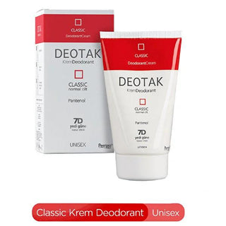 Deotak Deodorant Cream Classic - 35 ml, Long-Lasting Protection for Normal Skin, Dermatologically Tested Deotak Deodorant Cream - Long Lasting Protection deodorant cream, antiperspirant for normal skin, dermatologically tested deodorant, long-lasting deodorant protection, d-panthenol deodorant, personal care, hygiene products, natural skin care, gentle deodorant, everyday hygiene