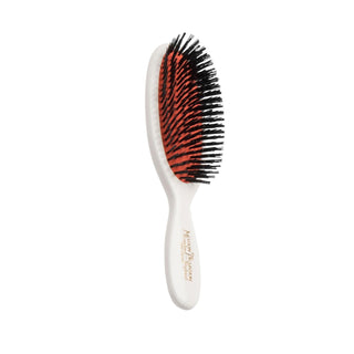 Mason Pearson Pocket Boar Bristle Hair Brush - B4 Ivory - Gentle Detangling, Travel-Friendly, Promotes Shine Mason Pearson Pocket Boar Bristle Brush - Shine & Healthy Hair Mason Pearson hair brush, boar bristle brush, pocket hair brush, ivory hair brush, small hair brush, travel hair brush, B4 hair brush, hair brush, boar bristle, pocket brush, ivory brush, travel brush, compact brush, hair care, hair styling, hair grooming, shine enhancing, detangling brush, gifts for her, hair health, beauty tool, on-the-