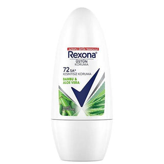 Rexona Roll-On Deodorant Bambu & Aloe Vera 72 Saat Kesintisiz Koruma - Long Lasting, Antiperspirant Deodorant for Active Lifestyle Rexona Roll-On Deodorant - 72 Hours Protection Roll-On Deodorant, Rexona Bambu & Aloe Vera, Long-lasting Deodorant, 72 hours protection, Antiperspirant Deodorant, Active Lifestyle, Freshness, Confidence, Bamboo and Aloe Vera extracts, Easy Application, Advanced Technology, Various Fragrances