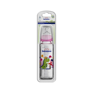 bambino glass bottle slow flow pink dinosaur design, bambino glass bottle 225ml capacity Bambino Glass Bottle - Slow Flow 225ml | Pink Dinosaur Bambino Glass Bottle - Slow Flow 225ml | Pink Dinosaur bambino, glass-bottle, slow-flow, baby-feeding, dinosaur-design, new-parents, guardians, baby-bottle, 0-months-plus, ai-generated