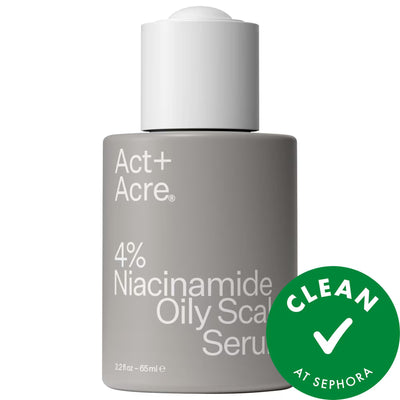 Act+Acre 4% Niacinamide Scalp Serum: Oil Control, Extend Washes, Vegan & Cruelty-Free - pH Balanced Treatment for Oily S