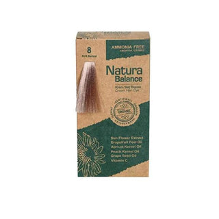 Natura Balance: Light Ash Blonde Ammonia-Free Hair Dye with Natural Oils - Gentle Color & Nourishment Natura Balance Light Ash Blonde Hair Dye - Ammonia-Free & Natural Ammonia-free hair dye, Natural hair dye, Light Ash Blonde hair dye, Hair dye with oils, Natura Balance hair dye, grey coverage hair color, at home hair color, hair color 8, hair dye, hair color, ammonia free, natural oils, sunflower oil, grapefruit oil, apricot oil, peach oil, grape seed oil, light ash blonde, blonde hair, at-home hair color,
