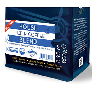 moliendo house blend coffee bag, moliendo ground coffee close-up Moliendo House Blend Filter Coffee - Chocolate, Vanilla, Marmalade Notes | 250g Moliendo House Blend Coffee - Ground Filter Coffee 250g moliendo, house-blend-coffee, ground-coffee, filter-coffee, coffee-lovers, flavored-coffee, coffee-beans, balanced-flavor, mystical-coffee, ai-generated