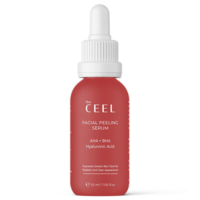 Ceel: AHA BHA Red Peeling Serum - Exfoliate, Renew & Even Skin Tone | Glycolic & Salicylic Acid Peel for Acne, Anti-Agin