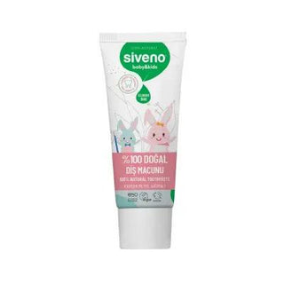 siveno natural toothpaste for kids 50ml packaging, siveno toothpaste application on toothbrush, siveno kids toothpaste ingredients overview Siveno Natural Toothpaste - Kid's Herbal Formula | 50ml Siveno Natural Toothpaste for Kids - 50ml siveno, natural-toothpaste, kids-care, oral-hygiene, vegan, cruelty-free, eco-friendly, herbal-formula, dental-care, ai-generated