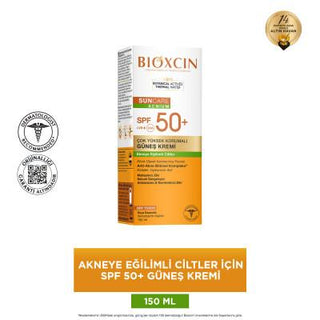 Bioxcin Sunscreen for Acne-Prone Skin - SPF 50+, Non-Comedogenic, Water-Resistant - 1.69 fl oz Bioxcin Acne-Prone Skin Sunscreen SPF 50+ - Protect & Control Acne acne-prone skin sunscreen, SPF 50+ sunscreen, non-comedogenic sunscreen, dry touch sunscreen, water-resistant sunscreen, tea tree oil sunscreen, anti-acne botanical complex, broad-spectrum protection, daily use sunscreen, outdoor sunscreen, acne control, skin protection, sun care, dermatologically tested, eco-friendly packaging, cruelty-free