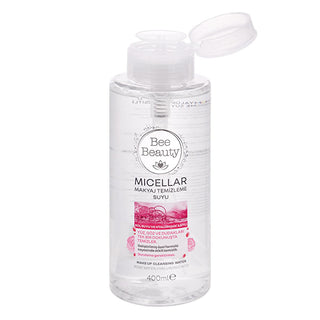 Bee Beauty Micellar Water - Rose & Hyaluronic Acid - Gentle Makeup Remover, Hydrating Face Cleanser, 400ml (13.53 fl oz) Bee Beauty Micellar Water - Rose & Hyaluronic Acid Remover micellar water, makeup remover, rose water, hyaluronic acid, skin cleanser, gentle makeup remover, hydrating makeup remover, makeup cleansing water, Bee Beauty micellar water, facial cleanser, face wash, skincare, beauty, makeup removal, sensitive skin, hydration, revitalizing, refreshing, cleanser, toner, daily cleanser, makeup, 