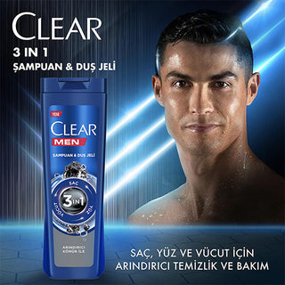 Clear Men 3-in-1 Charcoal Shampoo & Shower Gel: Deep Clean, Fight Dandruff, & Simplify Your Routine - 11.83 fl oz Clear Men 3-in-1 Charcoal Shampoo: Cleanse, Dandruff Control 3 in 1 shampoo shower gel, men's shampoo, charcoal shampoo, anti dandruff shampoo, 3 in 1 body wash, men's grooming, deep cleansing shampoo, shampoo for oily hair, 3-in-1, shampoo, shower gel, body wash, charcoal, anti-dandruff, deep cleansing, oily hair, men's personal care, men's hygiene, grooming, daily use, convenient, time-saving,