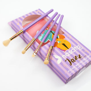 nascita jazz eye makeup brush set, blending brush from nascita jazz set, eye shadow brush from nascita jazz set, pencil brush from nascita jazz set, eyeliner brush from nascita jazz set Nascita Jazz 4-Piece Eye Makeup Brush Set - Professional Quality for Artists and Enthusiasts Nascita Jazz Makeup Brush Set - 4 Professional Brushes nascita, makeup-brushes, eye-makeup, professional-makeup, makeup-tools, cosmetic-brush-set, makeup-artists, makeup-enthusiasts, ai-generated, jazz-collection