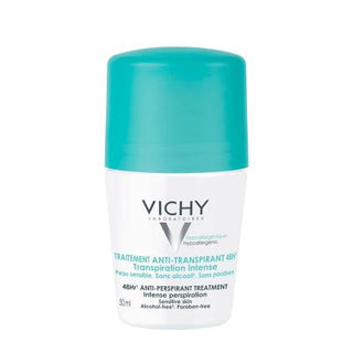 Vichy Intense Anti-Perspirant Deodorant for Excessive Sweating - Long Lasting Sweat & Odor Protection, Alcohol & Paraben-Free, Hypoallergenic Vichy Anti-Perspirant Deodorant - Intense Sweat & Odor Control anti-perspirant deodorant, deodorant for excessive sweating, intense anti-perspirant, alcohol-free deodorant, paraben-free deodorant, hypoallergenic deodorant, deodorant for sensitive skin, long lasting deodorant, sweat protection, body odor control, deodorant, sweat, odor, sensitive skin, hypoallergenic, 