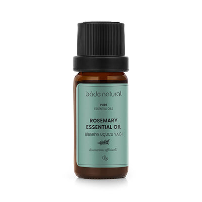 Bade Natural Rosemary Essential Oil: 100% Pure for Acne Treatment, Pore Tightening & Dandruff Control - Rosmarinus Offic