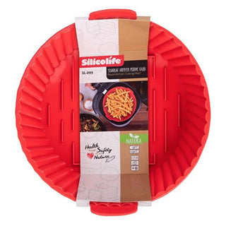 Silicolife Reusable Silicone Air Fryer Container - Oven Safe, Heat Resistant, Non-Stick Air Fryer Accessories Silicolife Air Fryer Container: Reusable, Oven Safe air fryer container, air fryer accessory, reusable air fryer liner, oven safe container, silicone air fryer pot, heat resistant cooking container, air fryer basket, air fryer replacement, reusable container, oven container, heat resistant, silicone container, cooking, non-stick, easy to clean, kitchen, home cooking, air fryer, oven, baking, roastin