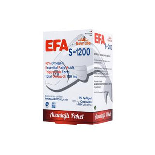 New Life Efa S-1200: High Potency Omega 3 Fish Oil Capsules | 720mg Omega-3, ...