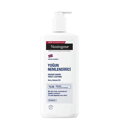 Neutrogena Body Lotion - 24 Hour Moisturization for Dry, Sensitive Skin - Fragrance-Free, Dermatologically Tested