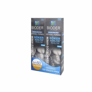 Bioder Men's Hair Removal Cream 2x100ml: Reduce Regrowth, Moisturize Skin, Gentle & Effective - For Sensitive Skin Bioder Men's Hair Removal: Gentle, Moisturizing, Reduce Regrowth men's hair removal cream, hair removal cream for men, tüy dökücü krem erkek, hair growth reducing cream men, moisturizing hair removal, Bioder hair removal, men's grooming products, hair removal for sensitive skin men, hair removal, men's cream, sensitive skin, moisturizing, hair reduction, grooming, men's personal care, beauty, s