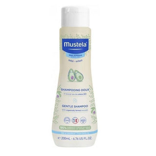 Mustela Gentle Baby Shampoo, Tear-Free, Hypoallergenic, Natural Ingredients - 6.76 fl oz Mustela Gentle Baby Shampoo - Tear-Free & Hypoallergenic baby shampoo, gentle baby care, tear-free shampoo, hypoallergenic baby products, natural baby shampoo, baby hair care, gentle hair care, chamomile baby shampoo, wheat extract baby shampoo, coconut oil baby shampoo, neutral pH baby shampoo