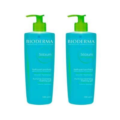 Bioderma Sebium Foaming Gel Cleanser for Oily & Acne-Prone Skin - Dermatologically Tested, Hypoallergenic, 16.91 fl oz