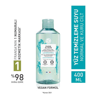Pure Algue Micellar Makeup Cleansing Water - Gentle, Hydrating Skincare for Normal to Dry Skin Pure Algue Micellar Makeup Cleansing Water for Normal to Dry Skin micellar water, makeup remover, skincare, cleansing water, hydrating skincare, gentle skincare, normal skin, dry skin, pH-balanced, ultra-fresh texture, Pure Algue