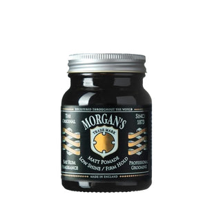 Morgan's Hair Pomade Bay Rum Matte Finish Strong Hold for Men - 100g Morgan's Hair Pomade - Strong Hold Matte Finish Hair Pomade, Matte Finish Pomade, Strong Hold Hair Product, Bay Rum Scented Pomade, Morgan's Hair Products, Men's Grooming, Hair Styling Products, Matte Finish Hair Products, Strong Hold Pomade, Bay Rum Fragrance, Men's Hair Care