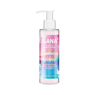 Isana Summer Vibes Leave-In Hair Conditioner: Coconut & Keratin - Hydrates Sun-Damaged Hair, Heat Protection, Frizz Control Isana Coconut Leave-In: Hydrate & Protect Sun-Damaged Hair leave in hair conditioner, coconut hair conditioner, heat protectant spray, vegan hair conditioner, frizz control hair product, hair repair treatment, sun damaged hair treatment, Isana hair care, coconut water hair product, plant based keratin hair conditioner, hair conditioner, coconut, keratin, heat protection, frizz control,