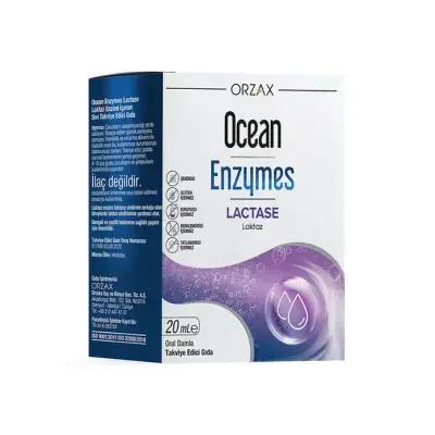 Orzax Ocean Enzymes Lactase 20 ml Damla - Effective Lactase Enzyme Supplement for Lactose Intolerance Relief